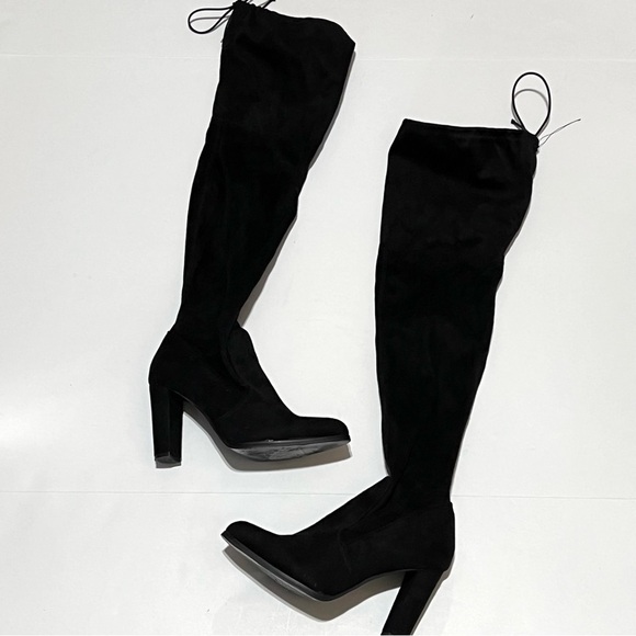 Justfab • Signy Faux Suede Over the Knee Boots - Picture 4 of 9